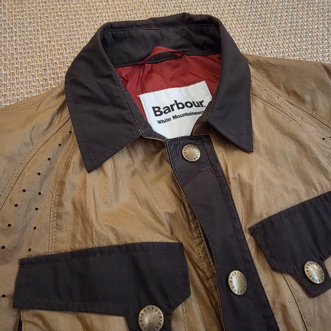 White Mountaineering x Barbour 바버 린넨 사파리 상품이미지5
