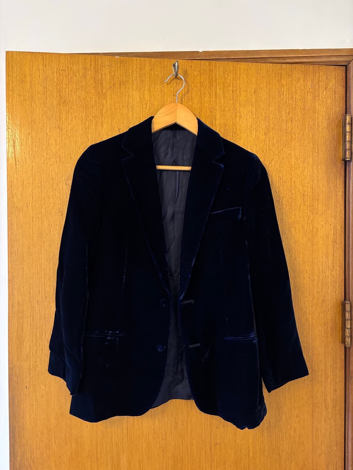 폴로 네이비 벨벳 여성용 블레이저 셋업 상품이미지1