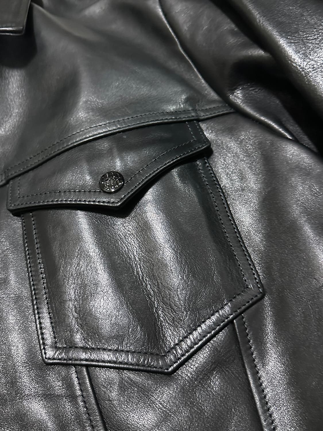 네이버후드 레더 트러커 자켓 상품이미지6