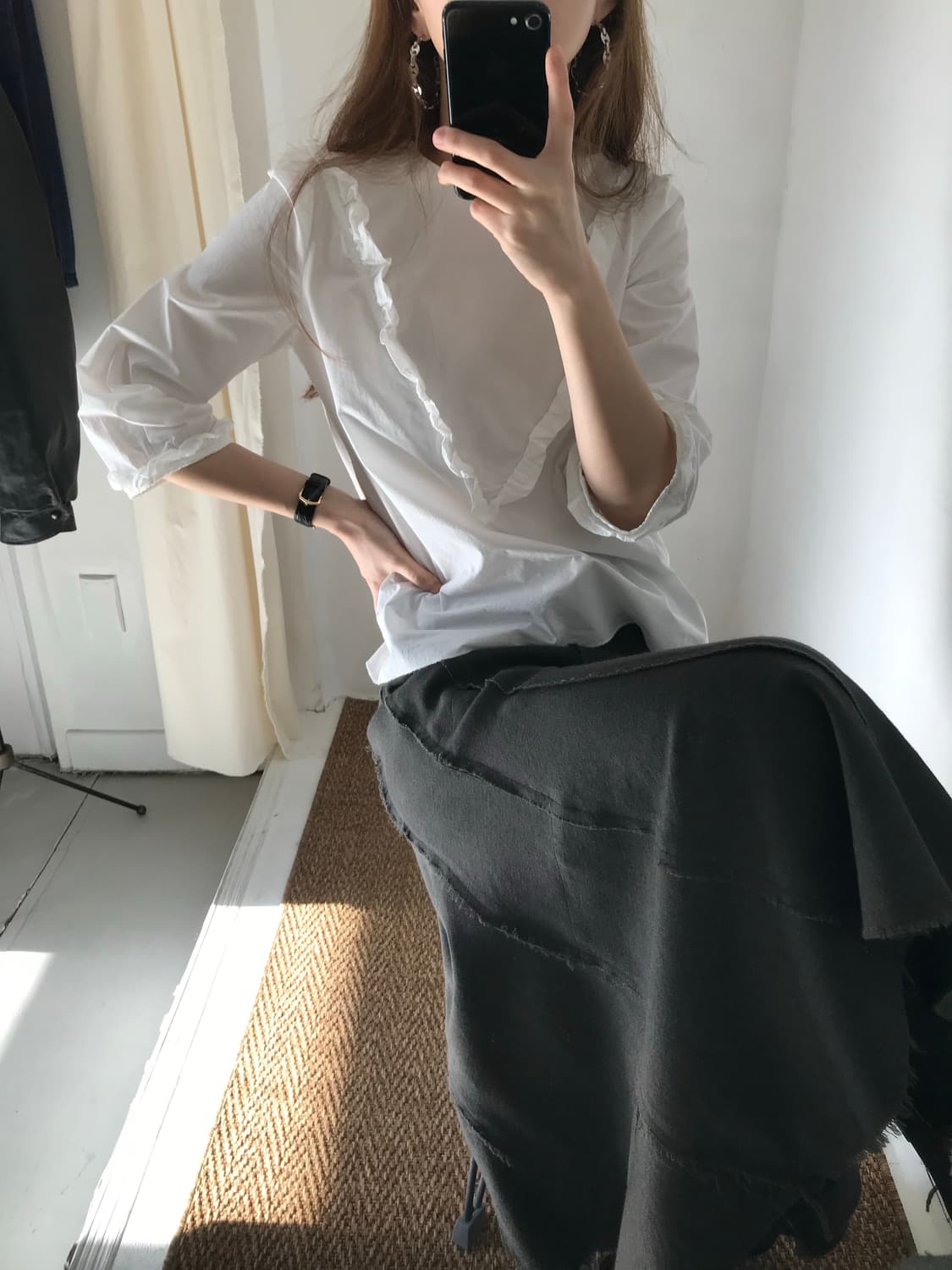 detail long skirt 상품이미지4