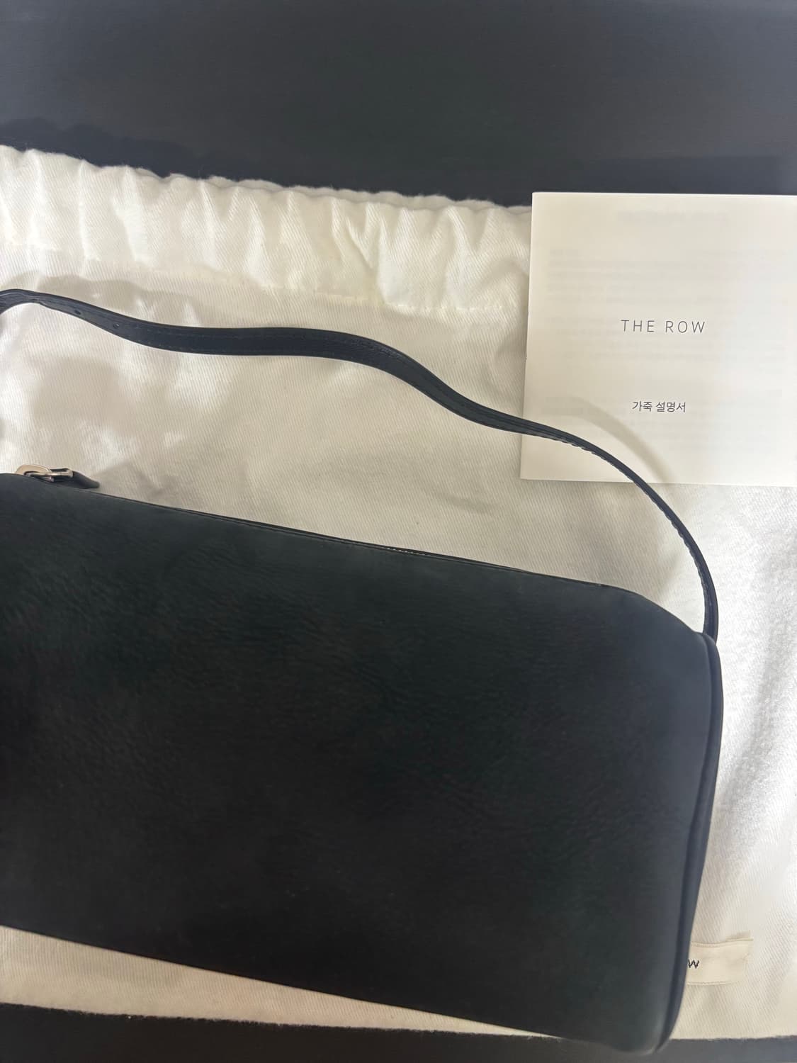 The row 더로우 90 90s 누벅 블랙 상품이미지1