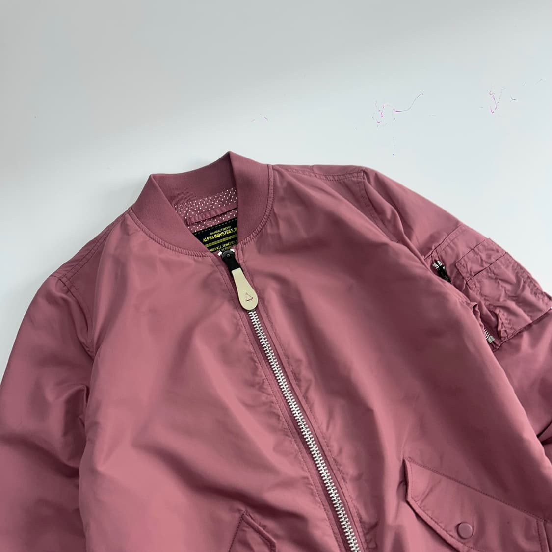 Alpha industries 알파인더스트리 인디핑크 항공점퍼 상품이미지4