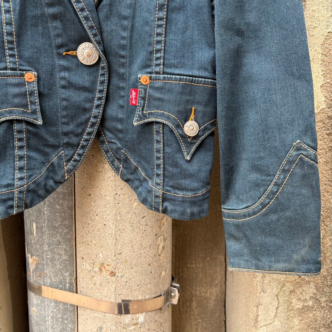 리바이스 커팅 데님 블레이져 상품이미지3