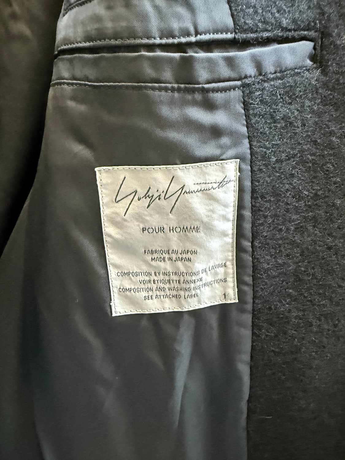 요지 야마모토 뿌르옴므 07aw 더플코트 상품이미지6