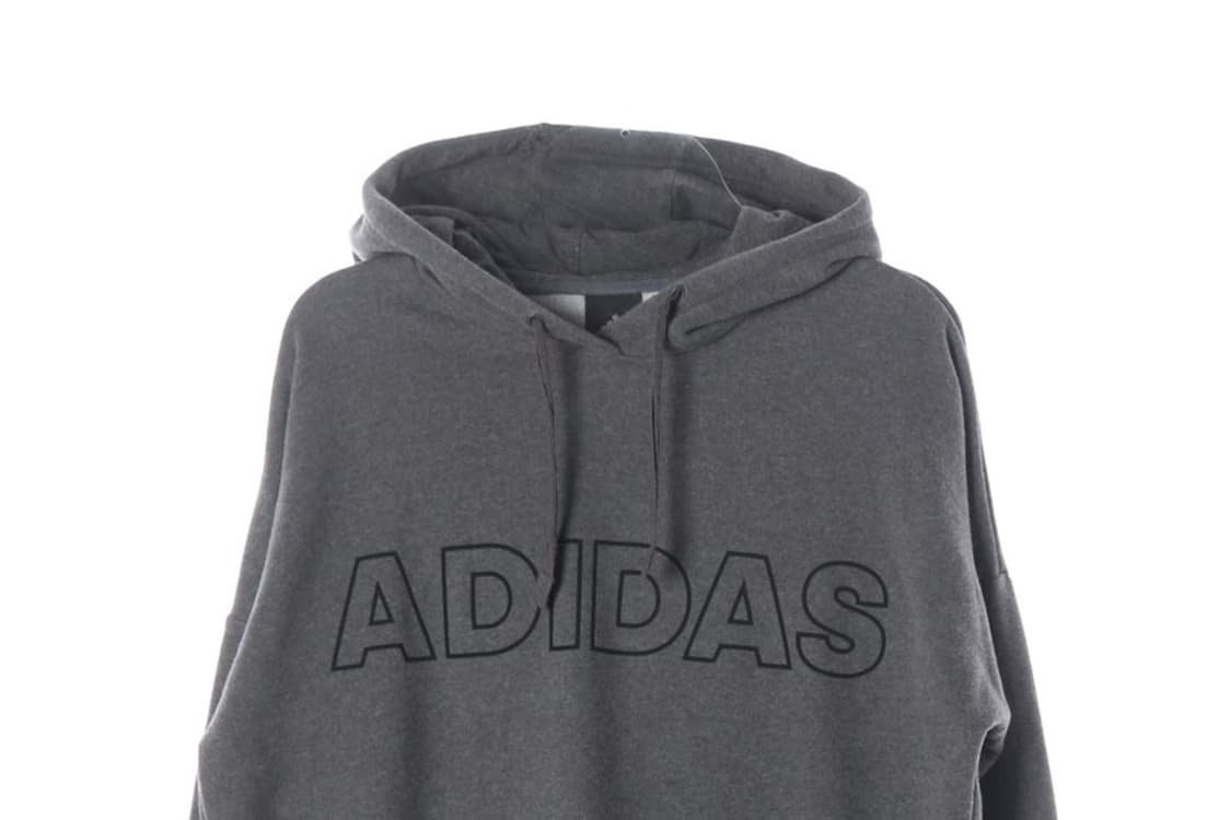 아디다스 크루 빅로고 기모 후드티 2XL 상품이미지3