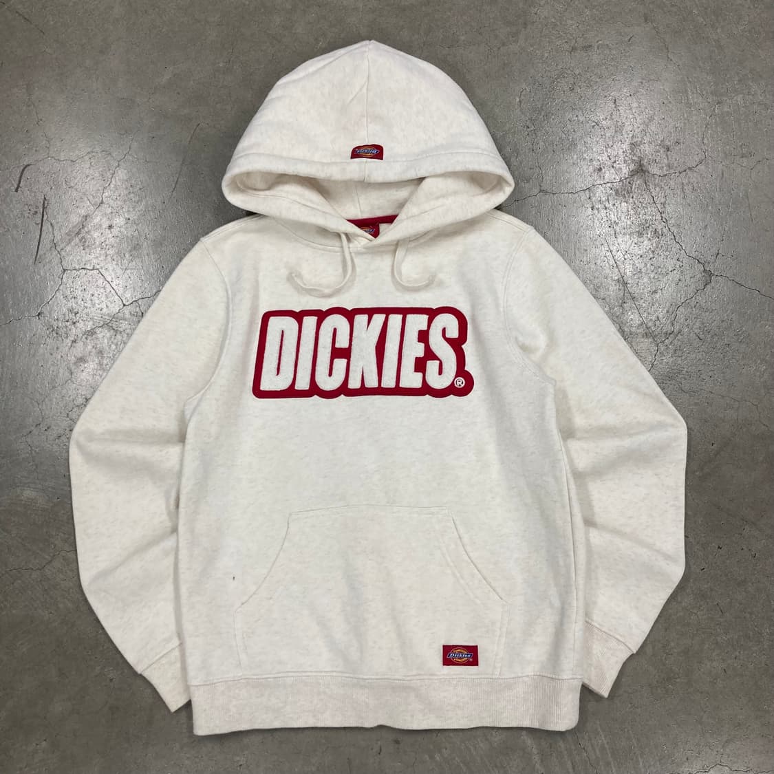 디키즈 아이보리 컬러 스펠아웃 후드티 상품이미지1