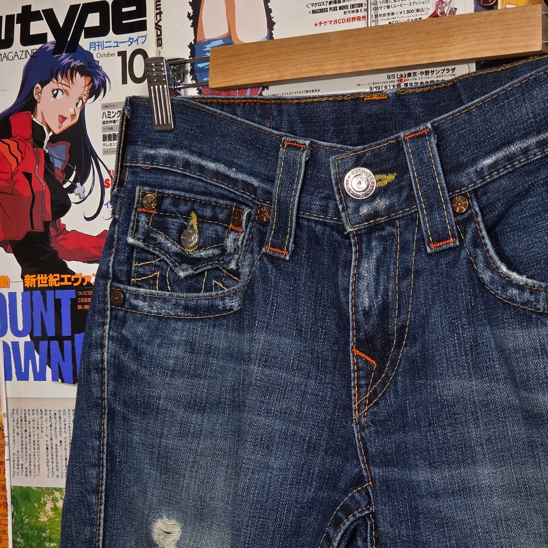 트루릴리전 빌리 중청 워싱 데미지 데님 팬츠 상품이미지7