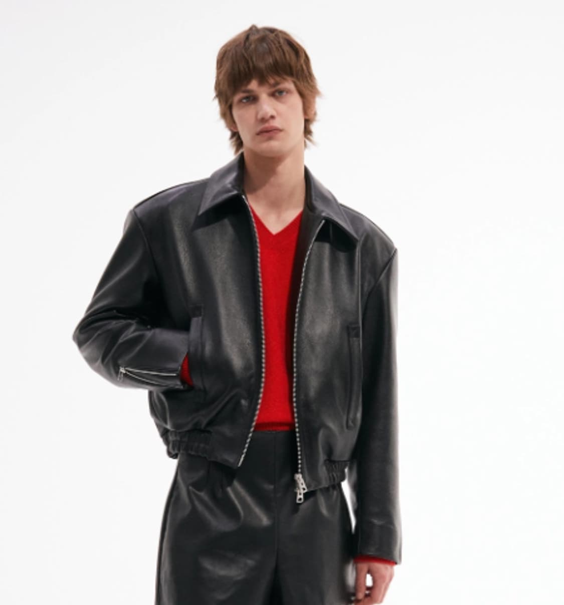 [새것]타일레 브이넥 니트 레드 1사이즈 상품이미지2