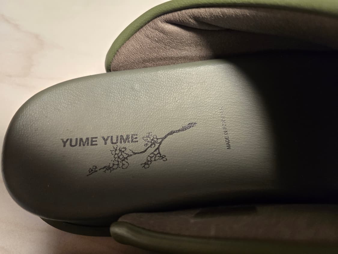 yume yume 유메유메 카키 샌들 41사이즈입니다. 상품이미지2