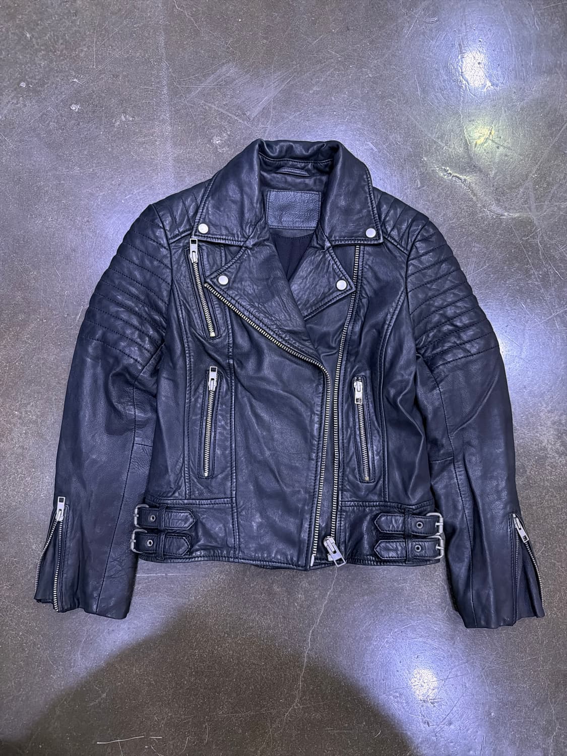 올세인츠 파핀 소가죽 바이커 라이더자켓 32 상품이미지1