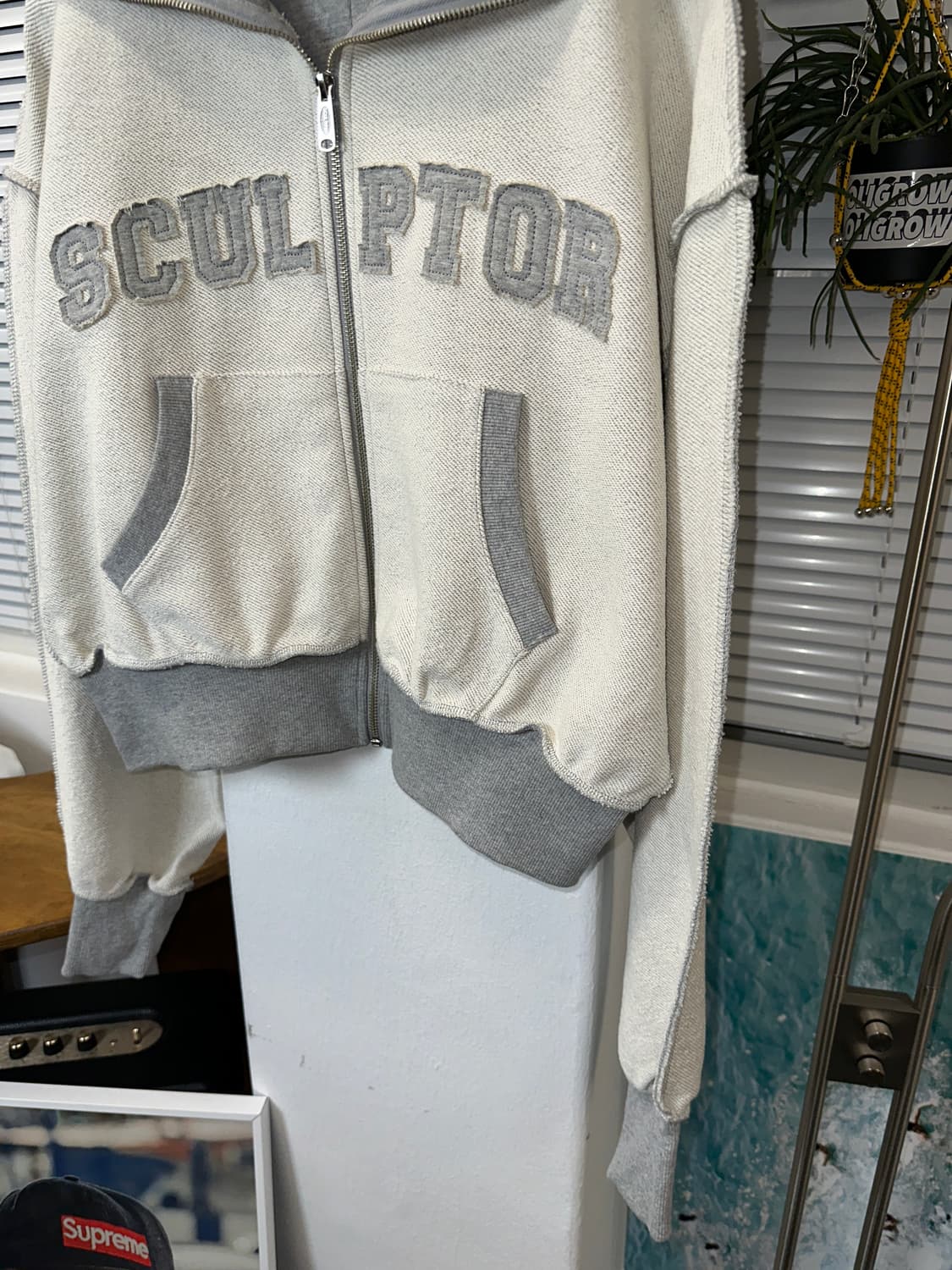 스컬프터 스펠로고 집업 (헤비코튼)os  상품이미지3