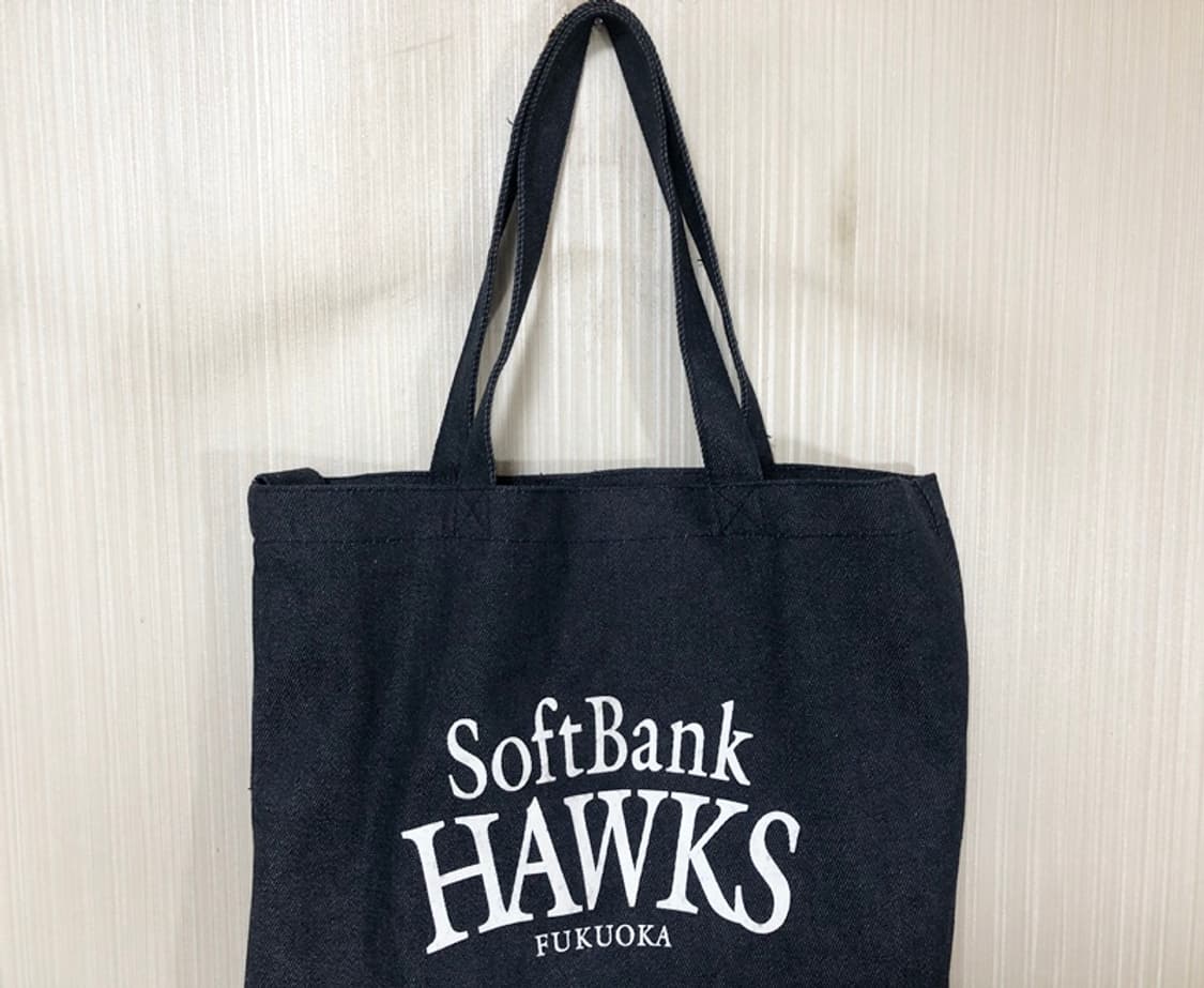 NPB 후쿠오카 소프트뱅크 호크스 데님에코백 상품이미지2
