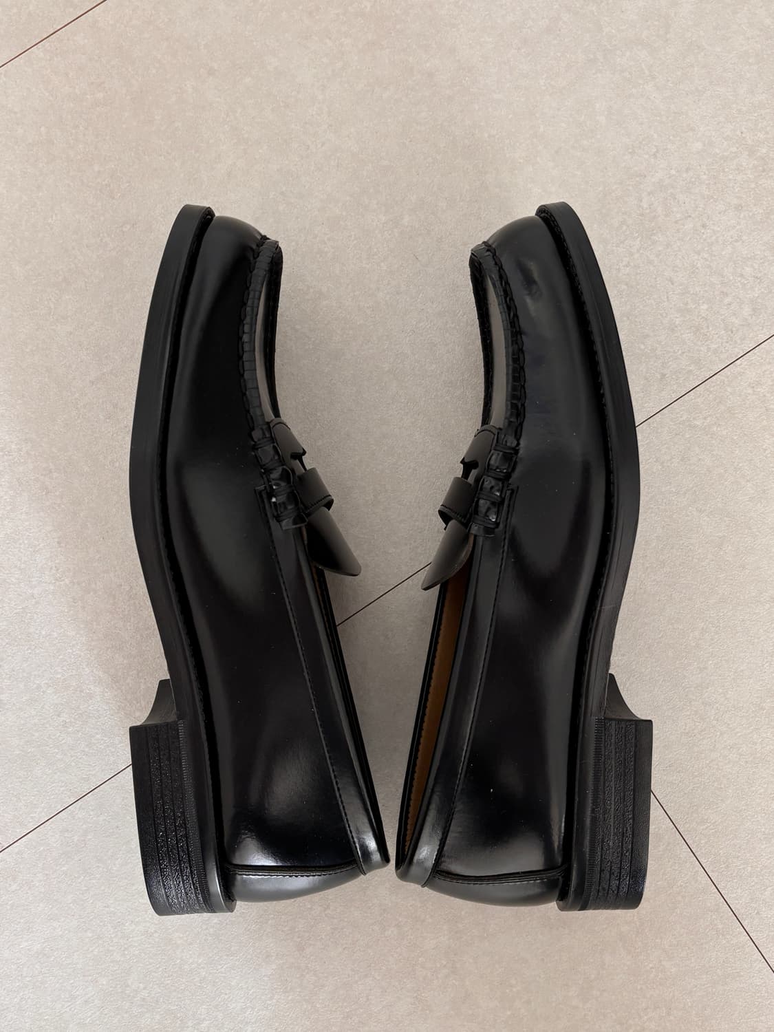 하루타 6550 블랙 로퍼 새상품 280 EEE 상품이미지5