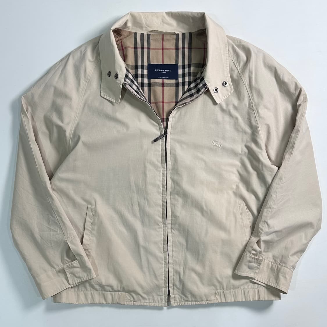버버리 베이지 블루종 자켓 상품이미지1