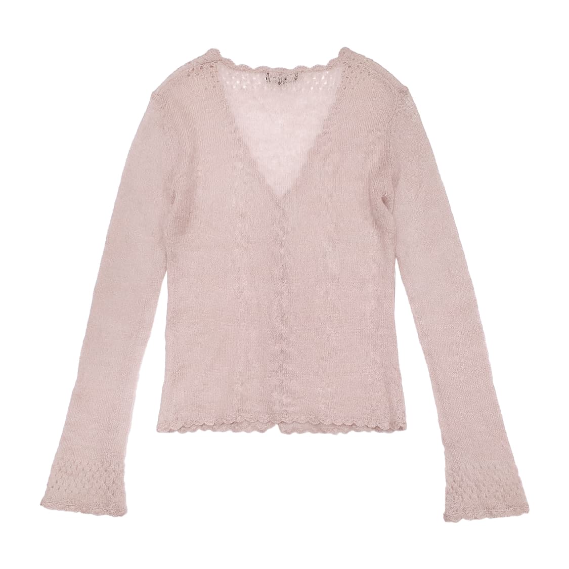 모헤어 자개 단추 가디건 인디핑크 상품이미지3