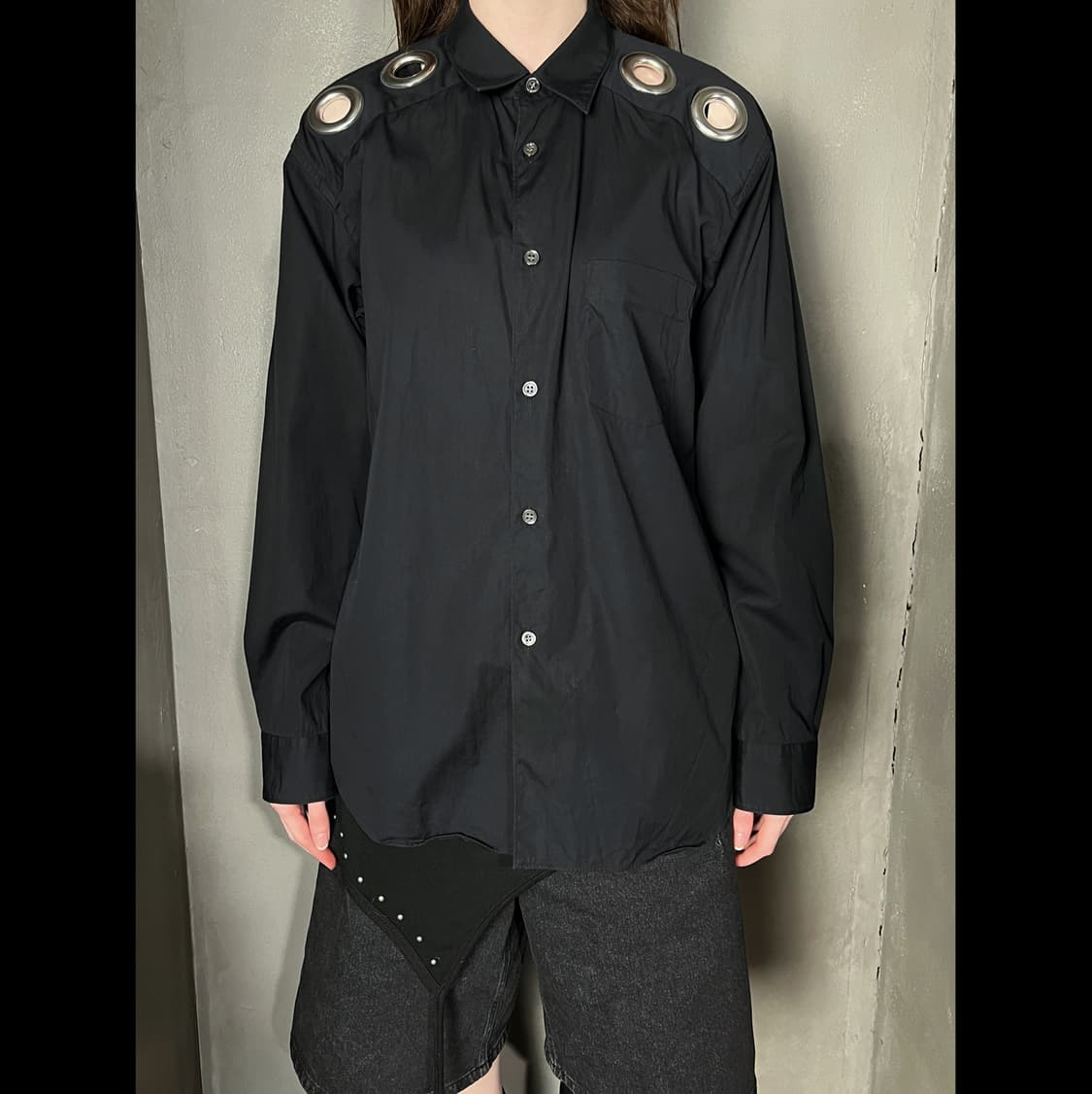22aw꼼데가르송 셔츠 아일렛 셔츠 상품이미지1