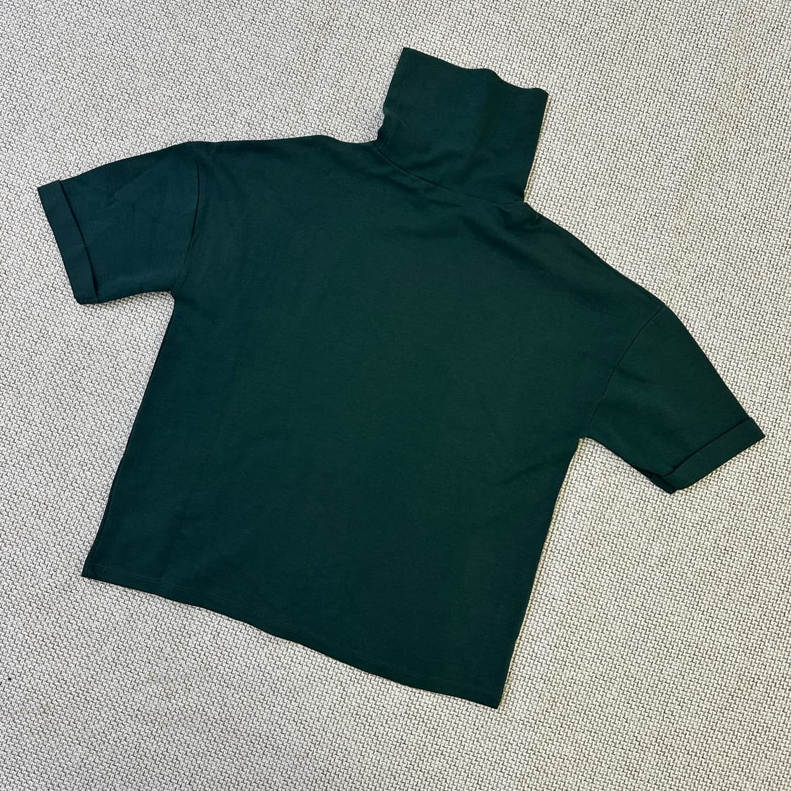 S 자라 루즈핏 반팔 목폴라 티셔츠 0410D 상품이미지1