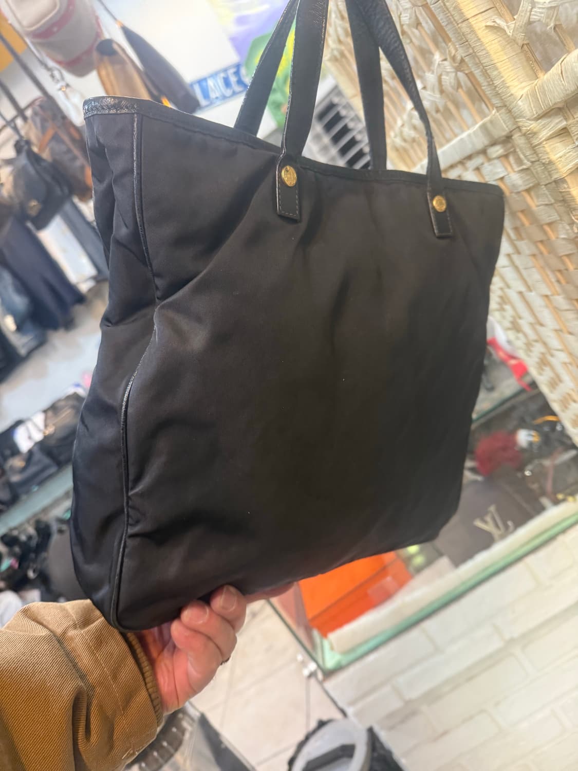 정품 프라다 나일론 토트백 팝니다 상품이미지4