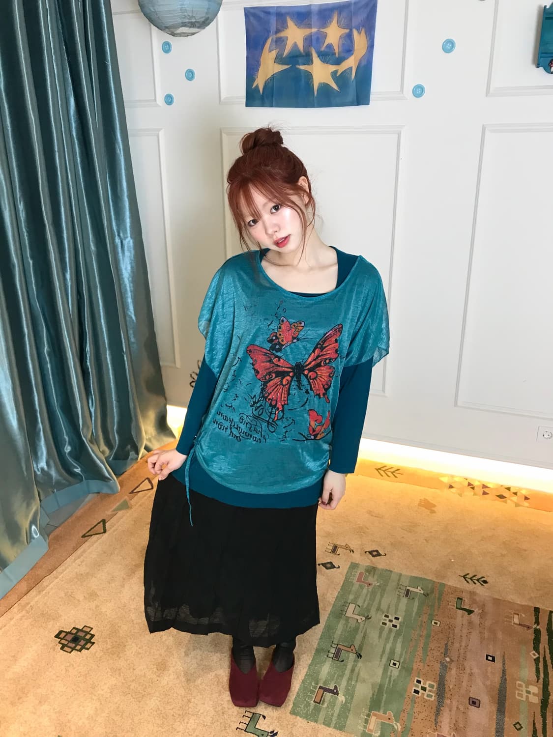 찾기 어려운 오묘한 터키 블루컬러 코디셋🦋 상품이미지2