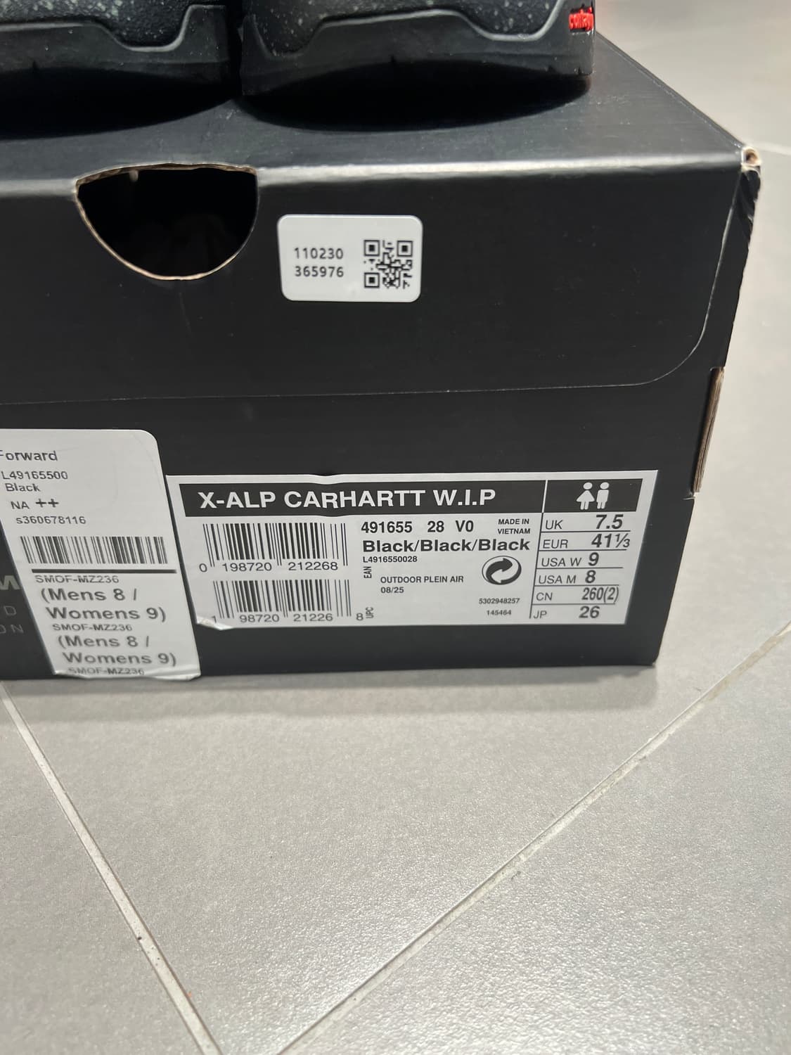 살로몬 x 칼하트 WIP x-Alp 260사이즈 팝니다. 상품이미지4