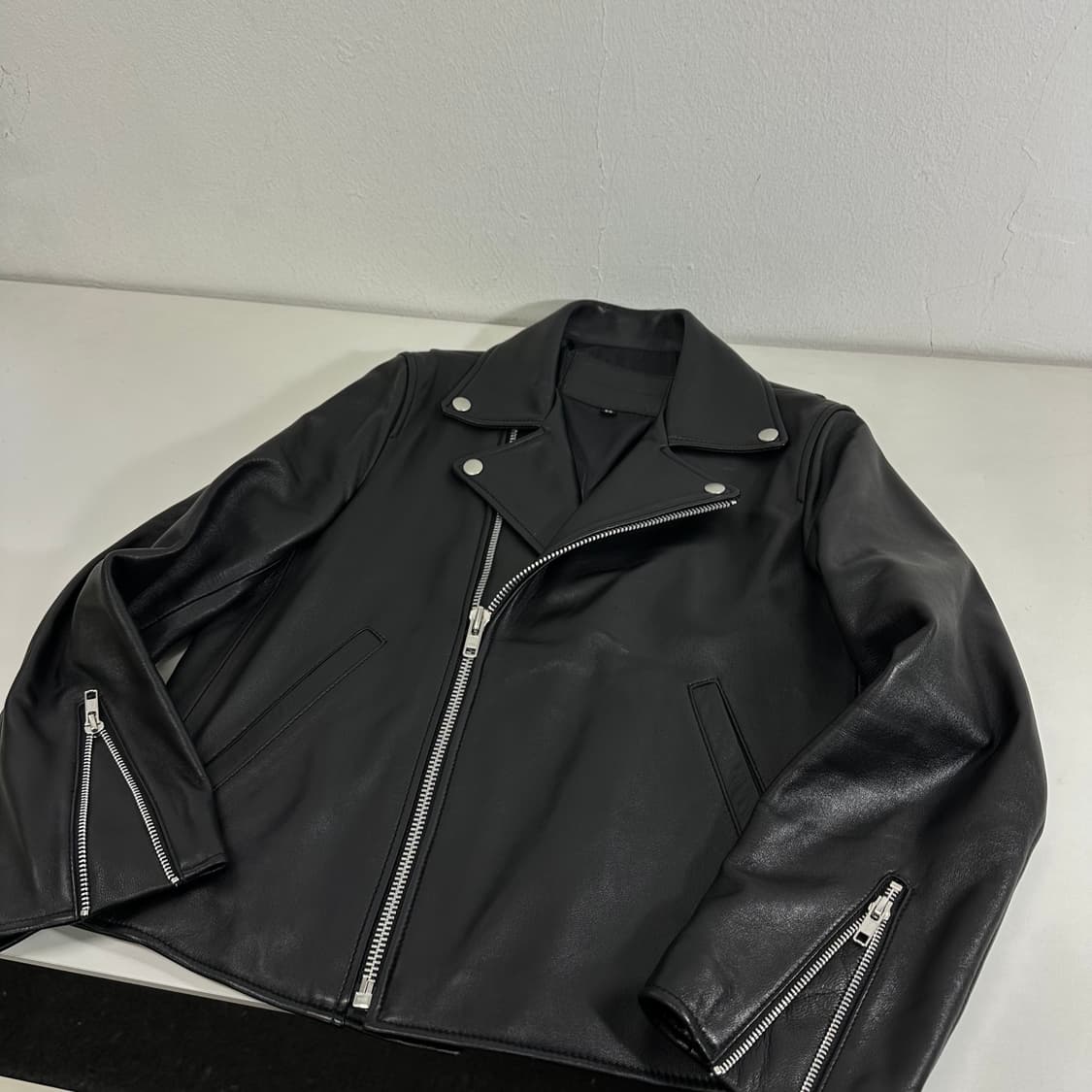 우먼M 55 스페로네 MAISON DE SPERONE 램스킨 가죽라이더 상품이미지1