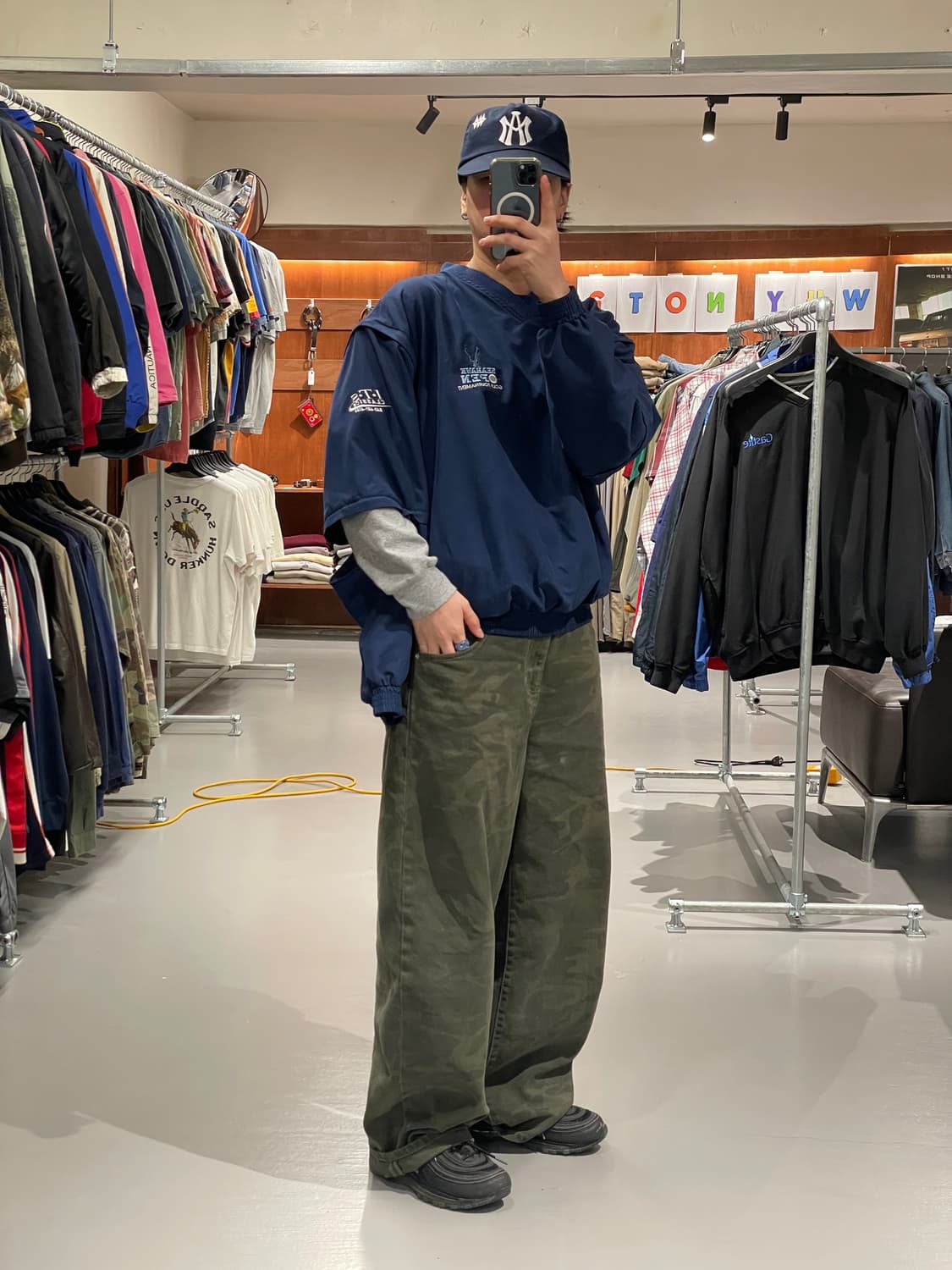 빈티지 3 in 1 바람막이 웜업   상품이미지5