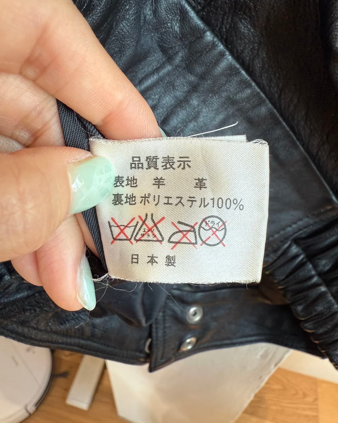 걸릿 맨 블랙 카우하인드 레더 자켓  상품이미지10