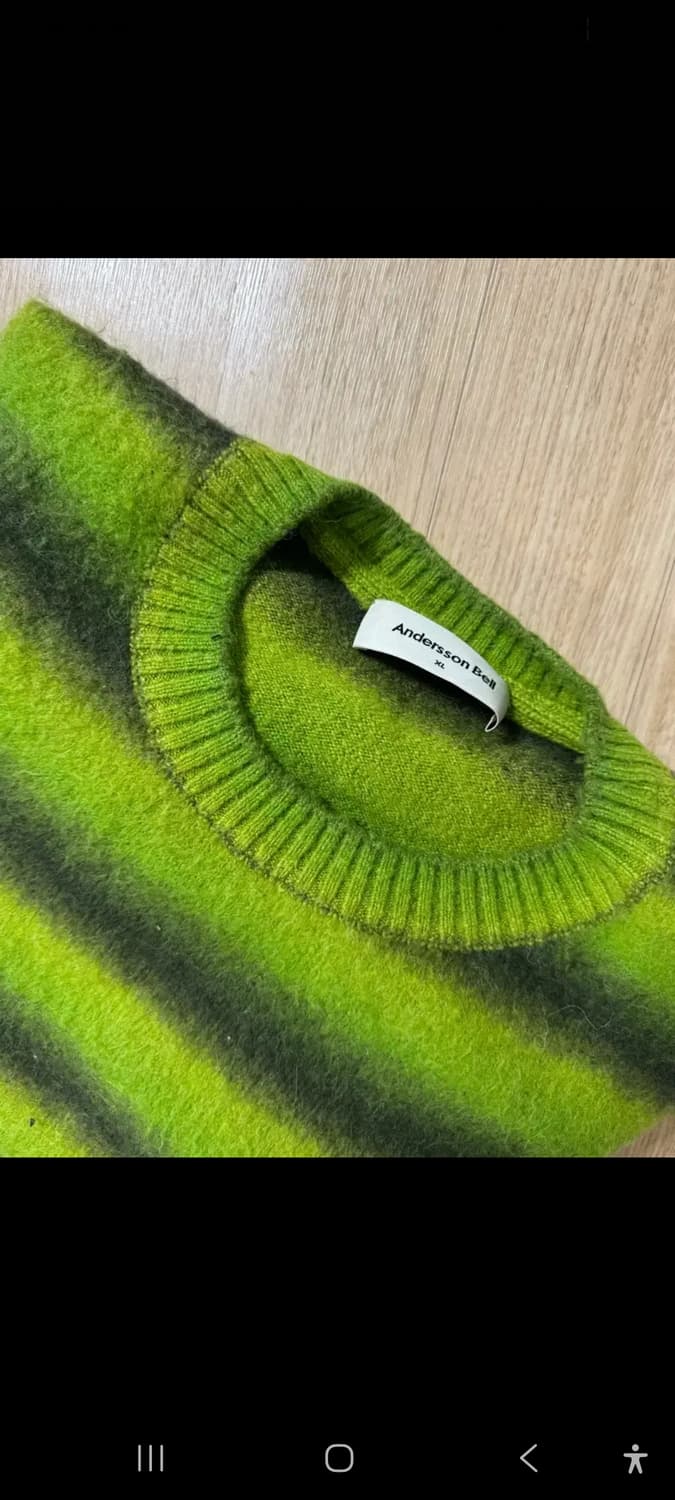 앤더슨벨 니트 그린 XL사이즈 판매합니다!! 상품이미지2