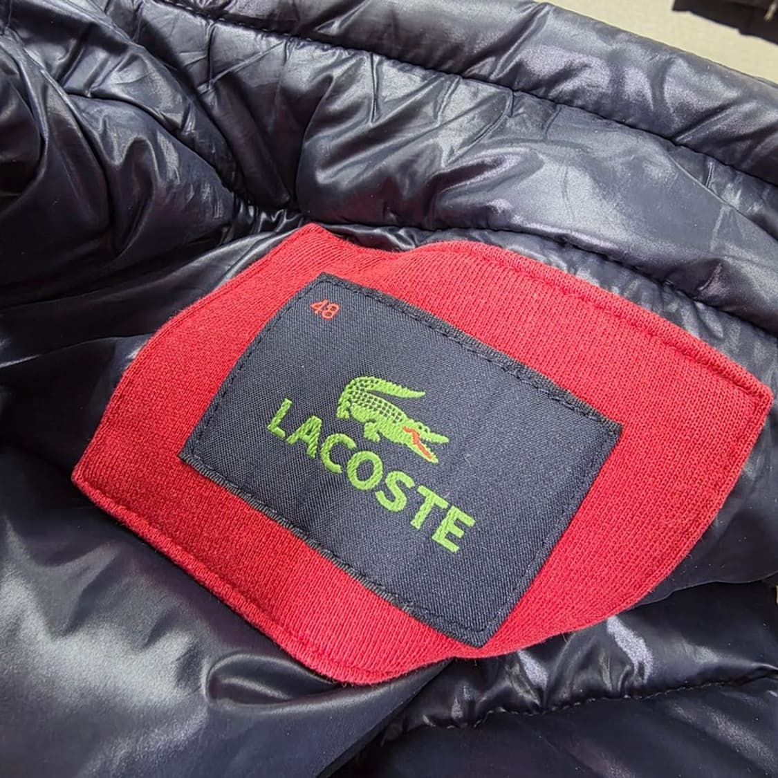 라코스테 투톤 배색 코튼 패딩 조끼 48 상품이미지8