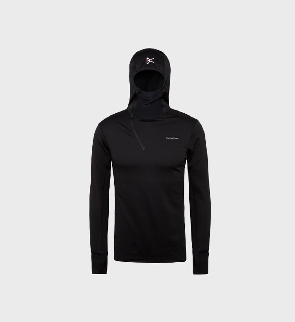 디스트릭트 비전 Hooded Grid Fleece (Black) 새상품 상품이미지1