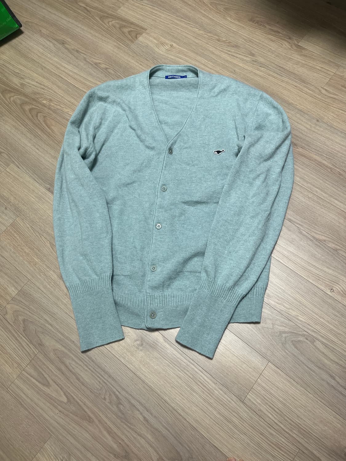 네이더스 울 가디건 민트색상 4사이즈 상품이미지4
