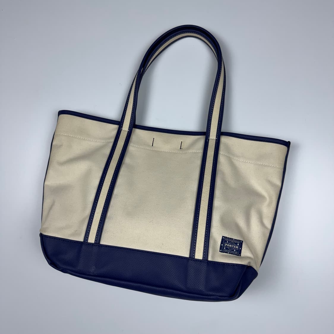 요시다포터 걸 토트백 블루/화이트 M 상품이미지2