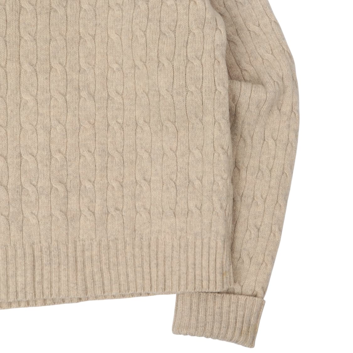 폴로 랄프로렌 베이지 램스울 케이블 니트 상품이미지7