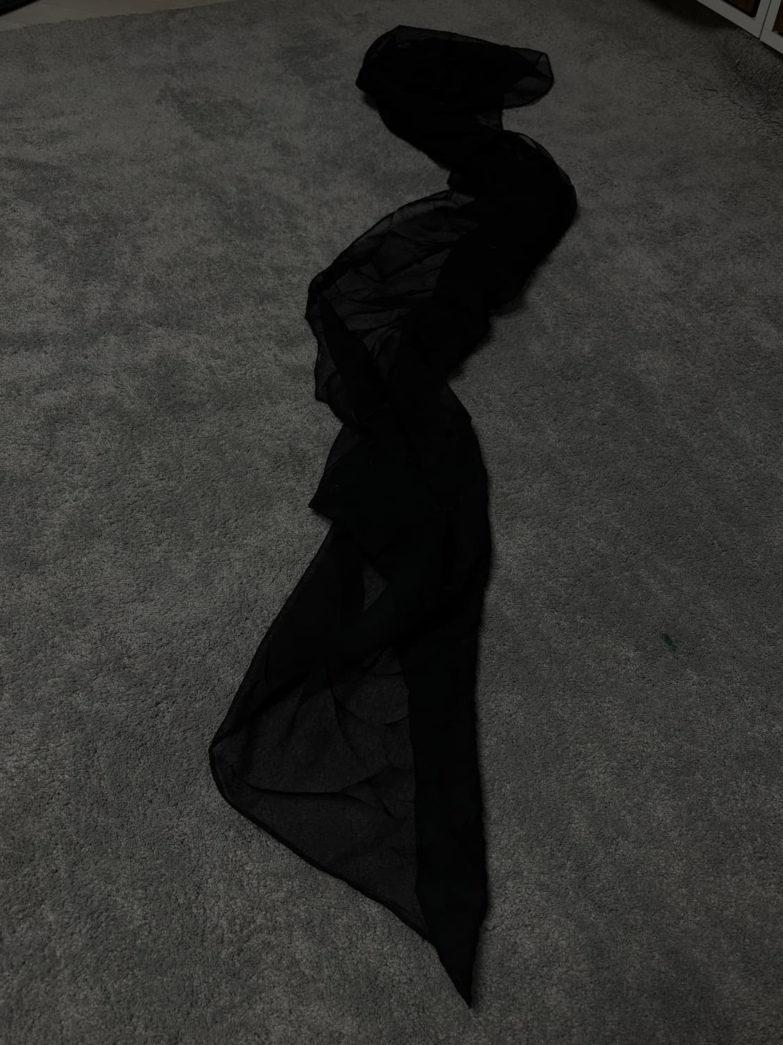 Vintage v-kei gothic Silky punk scarf 상품이미지1