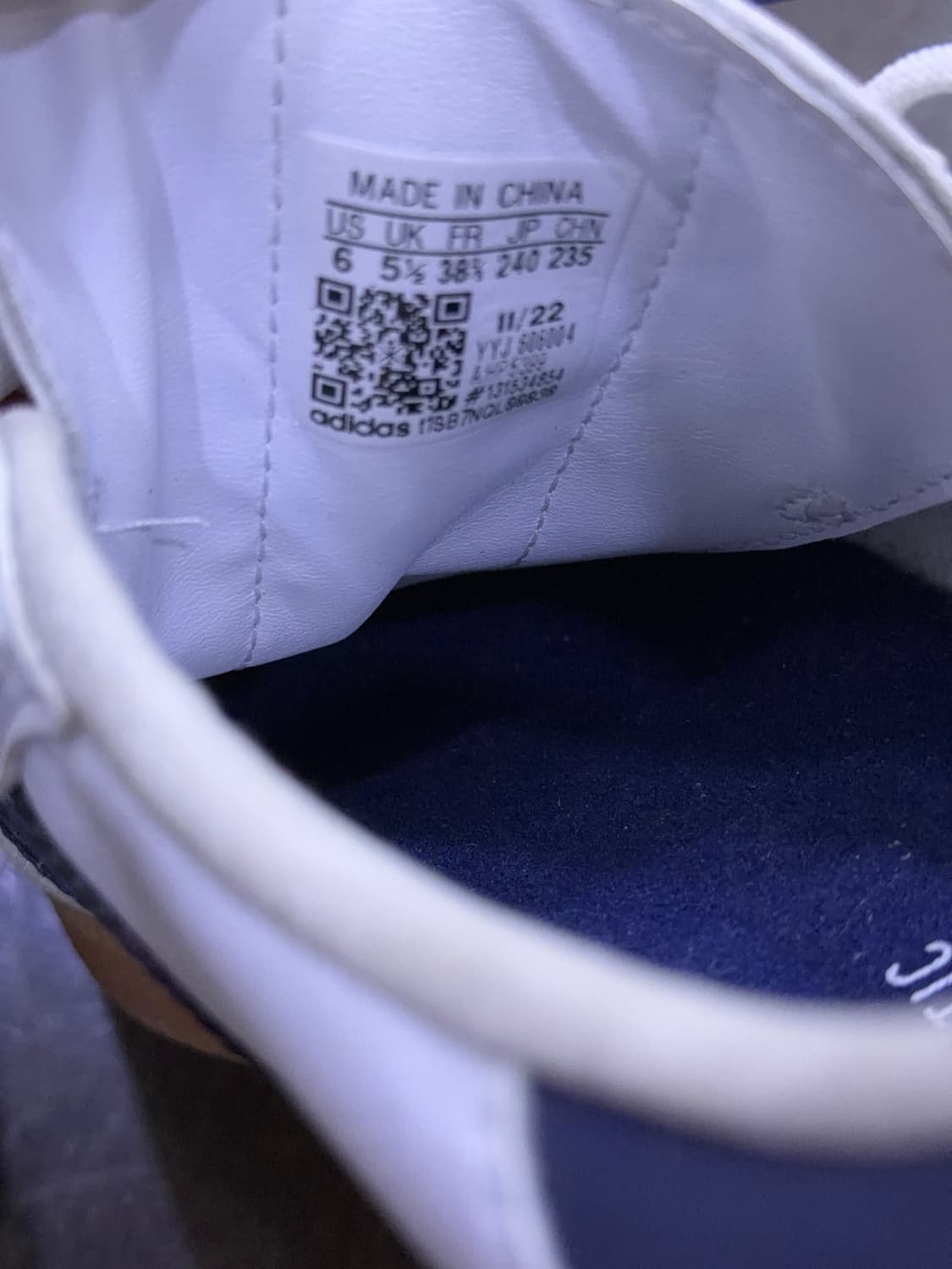 아디다스 벨로삼바 사이클링 클라우드 화이트 네이비 슈즈 240 상품이미지10