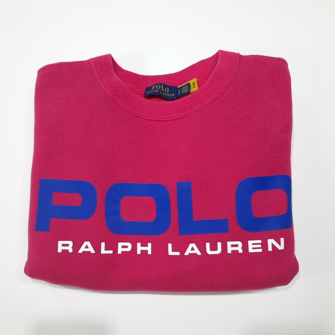 CL866 S 폴로 QR 빅로고 핫핑크 맨투맨 스웻셔츠 상품이미지8