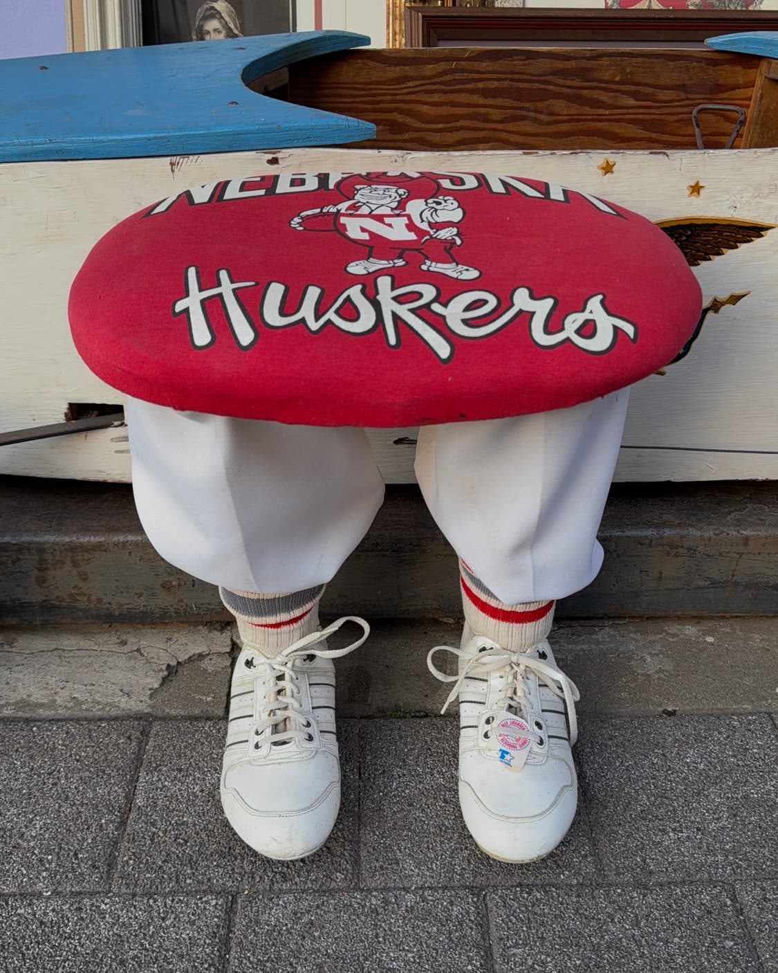 빈티지 소품 미국 허비 허스커 풋볼 스툴 상품이미지2