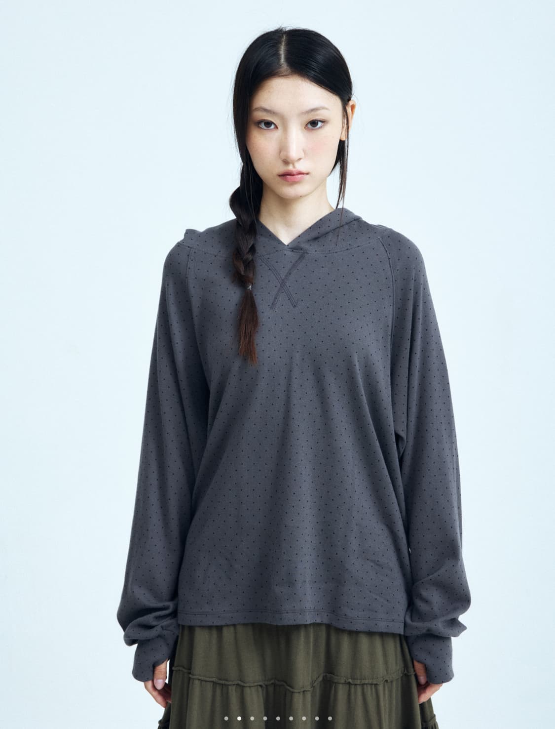 콜로신스 CRATER HOOD MTM DARK DOT 후드 맨투맨 상품이미지2