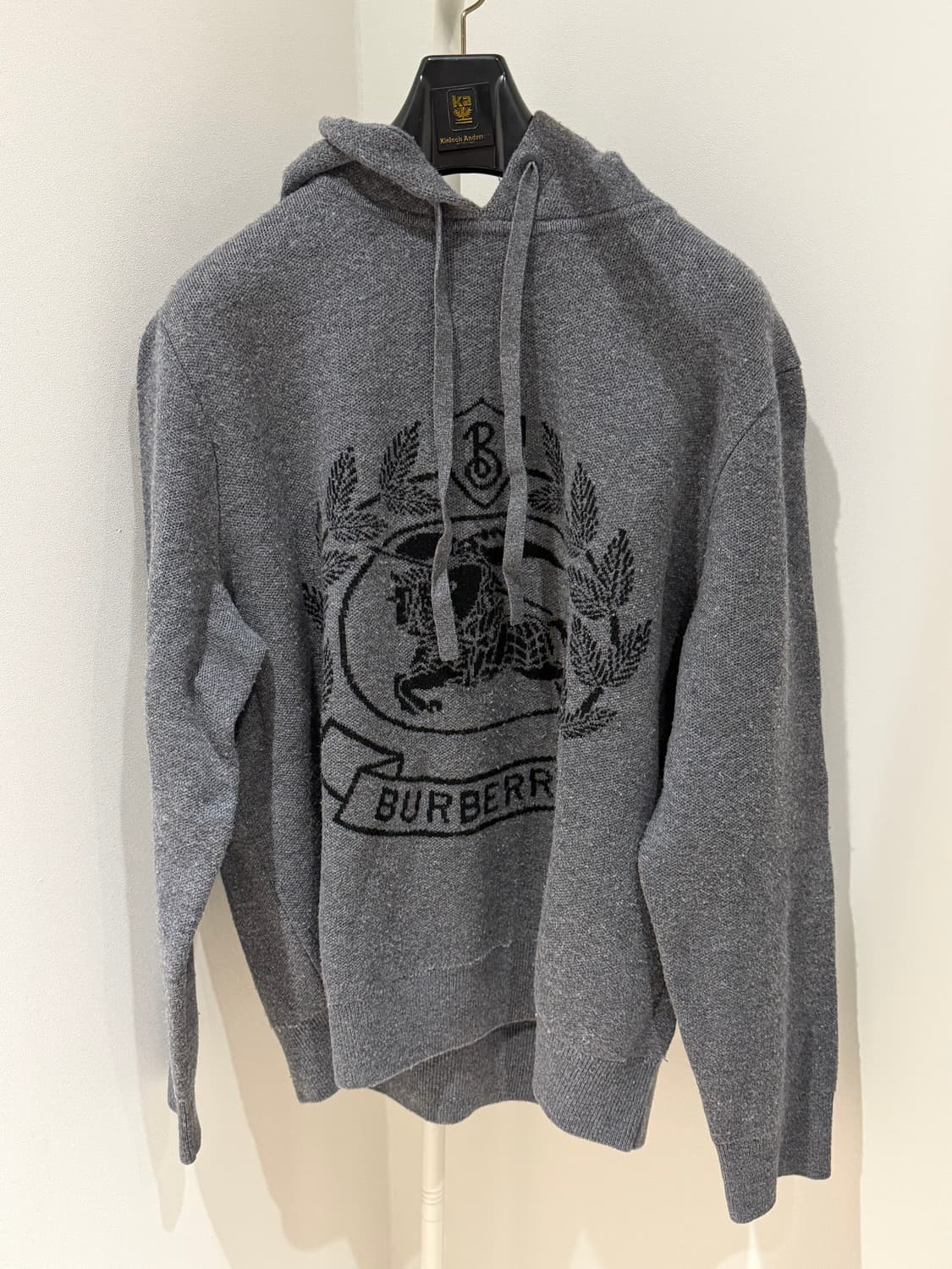 [L] 버버리 EKD 월계수 울 니트 후드티 상품이미지1