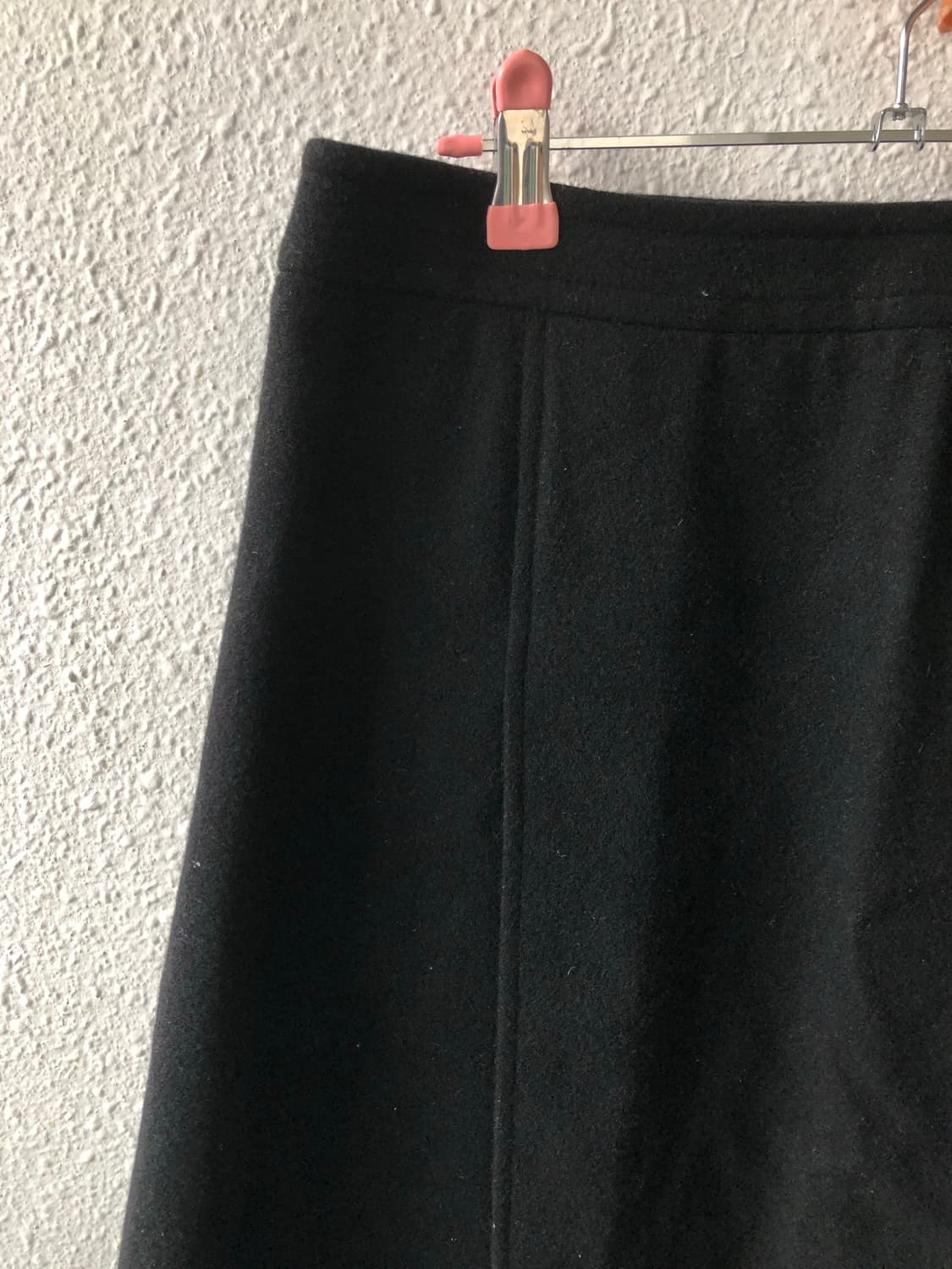 니트 미디스커트 블랙 상품이미지2