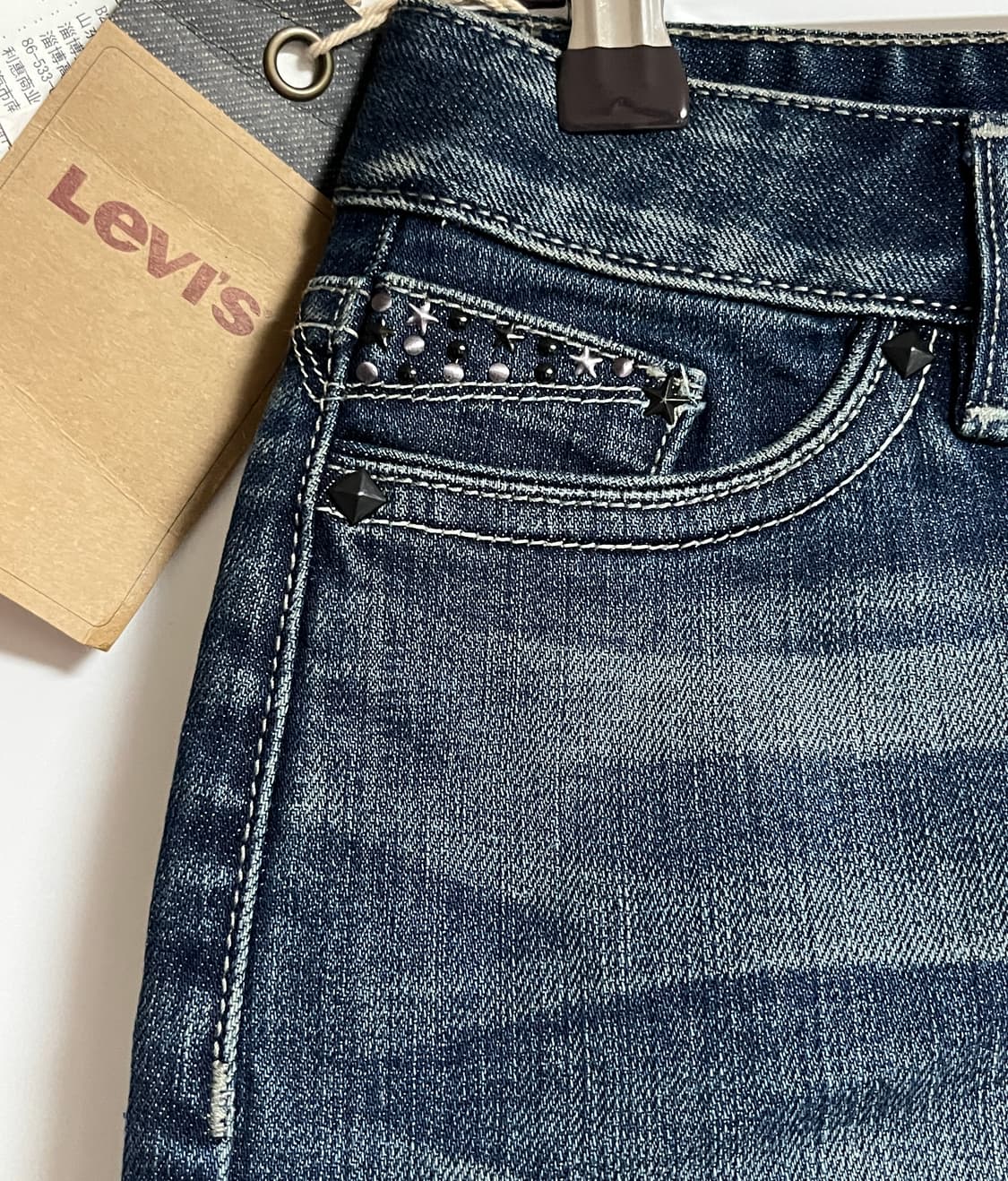 새상품 리바이스 레드탭 중청 데님 스커트 치마 미니스커트 S 상품이미지4