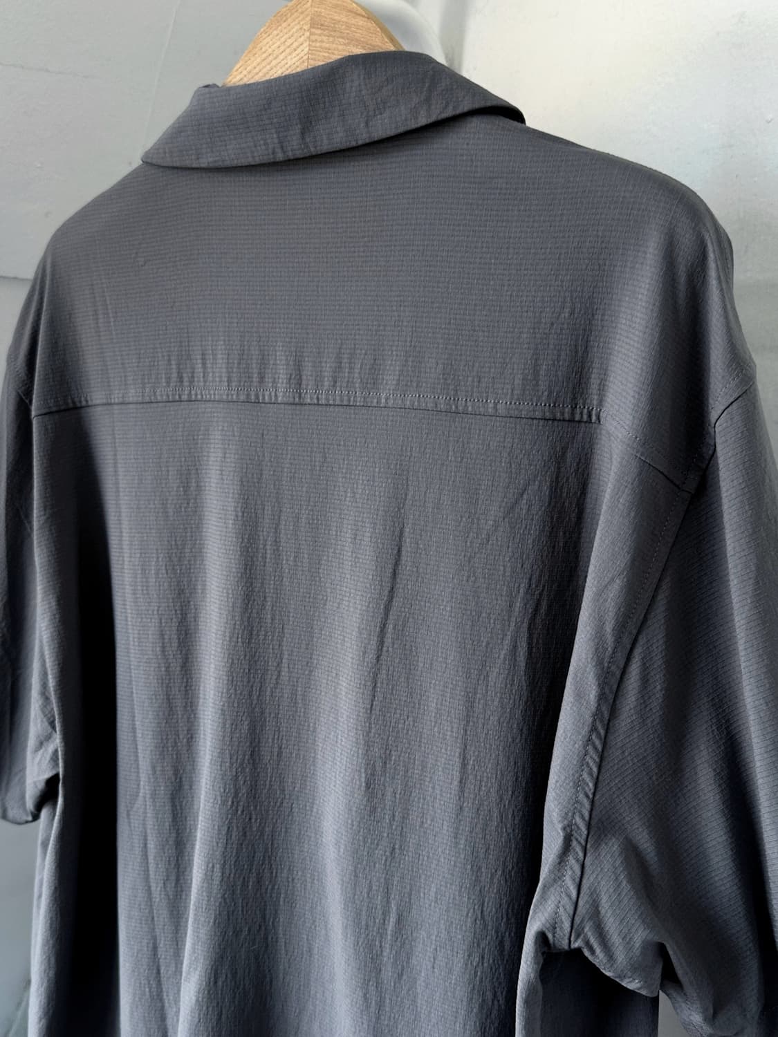 Rayon nylon blend stretched mil shirt 상품이미지4