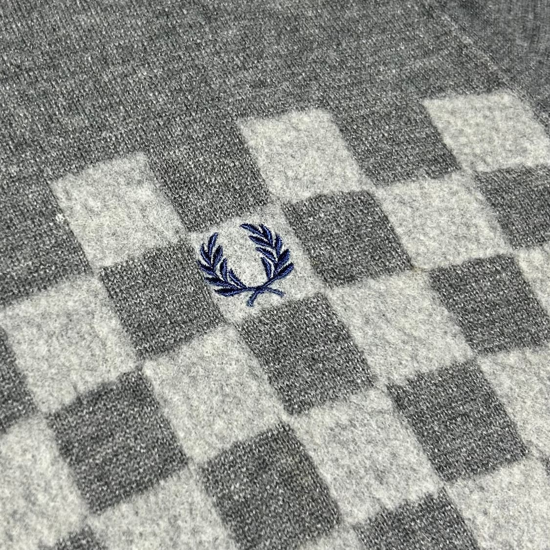 [M] Fredperry 프레드페리 그레이 라운드 울 니트 상품이미지3