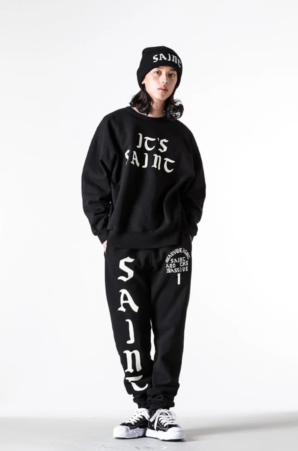 세인트미카엘 잇츠 세인트 스웨트 상하의 셋업 상의XXL 하의L 상품이미지2