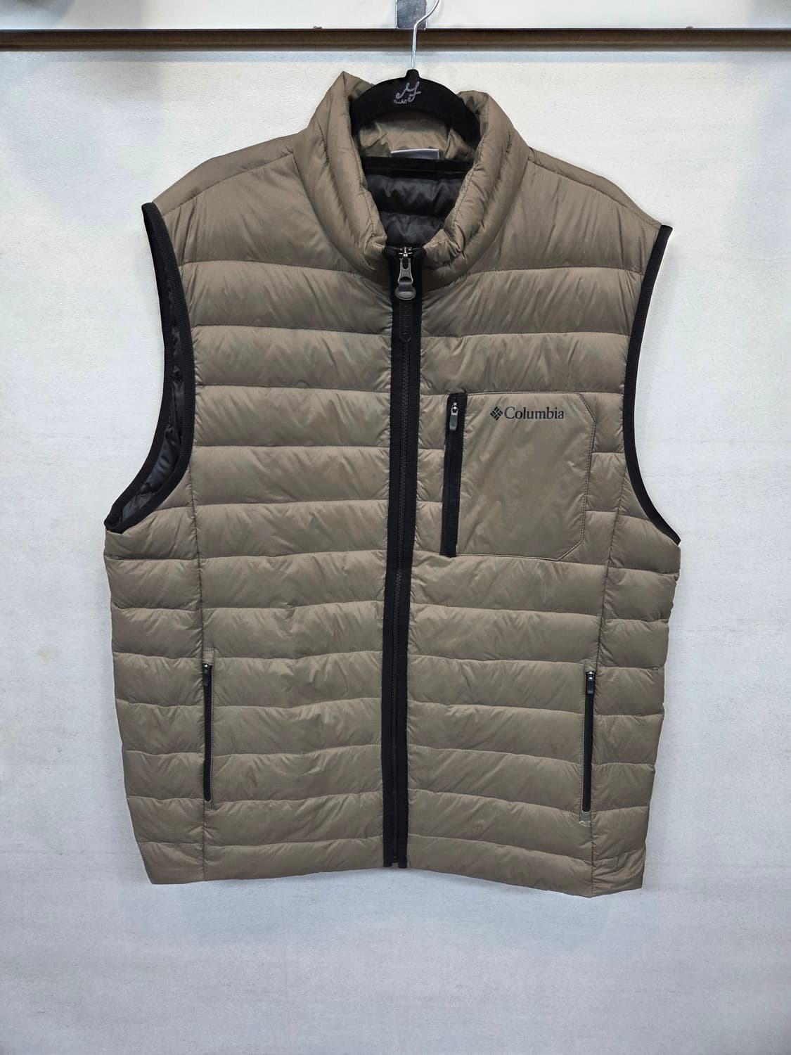 컬럼비아 경량패딩 조끼 베이지 xxl 상품이미지1