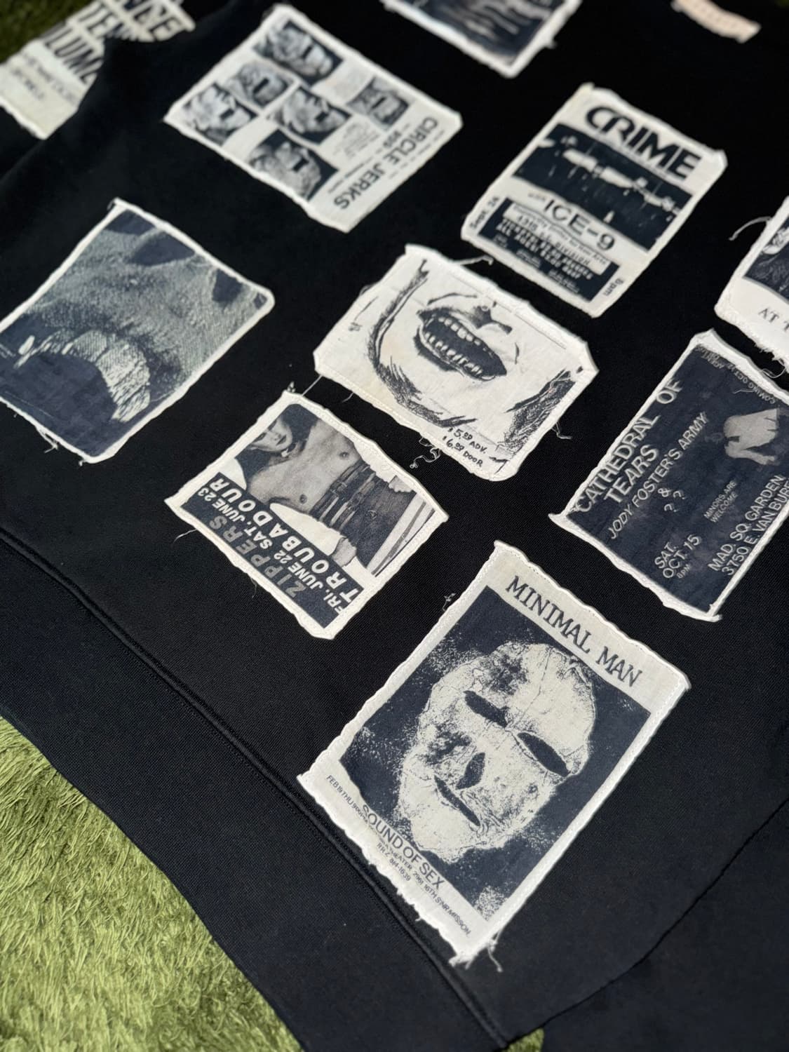 SANDRO 산드로 20AW 펑크 패치워크 소프트 터치 스웻셔츠 상품이미지4