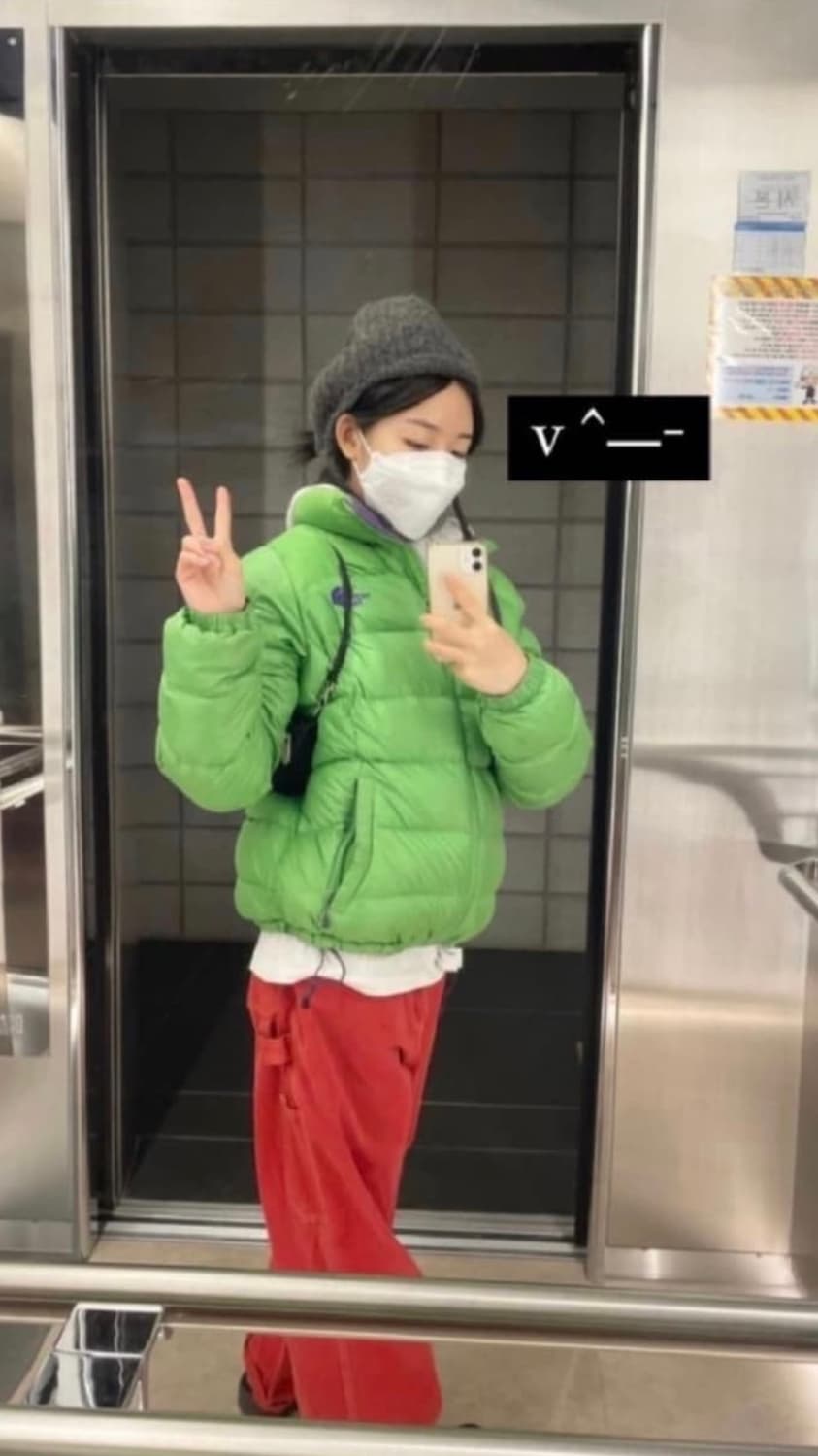 노스페이스 눕시 700 그린 연두 패딩(미노이 패딩) 상품이미지7