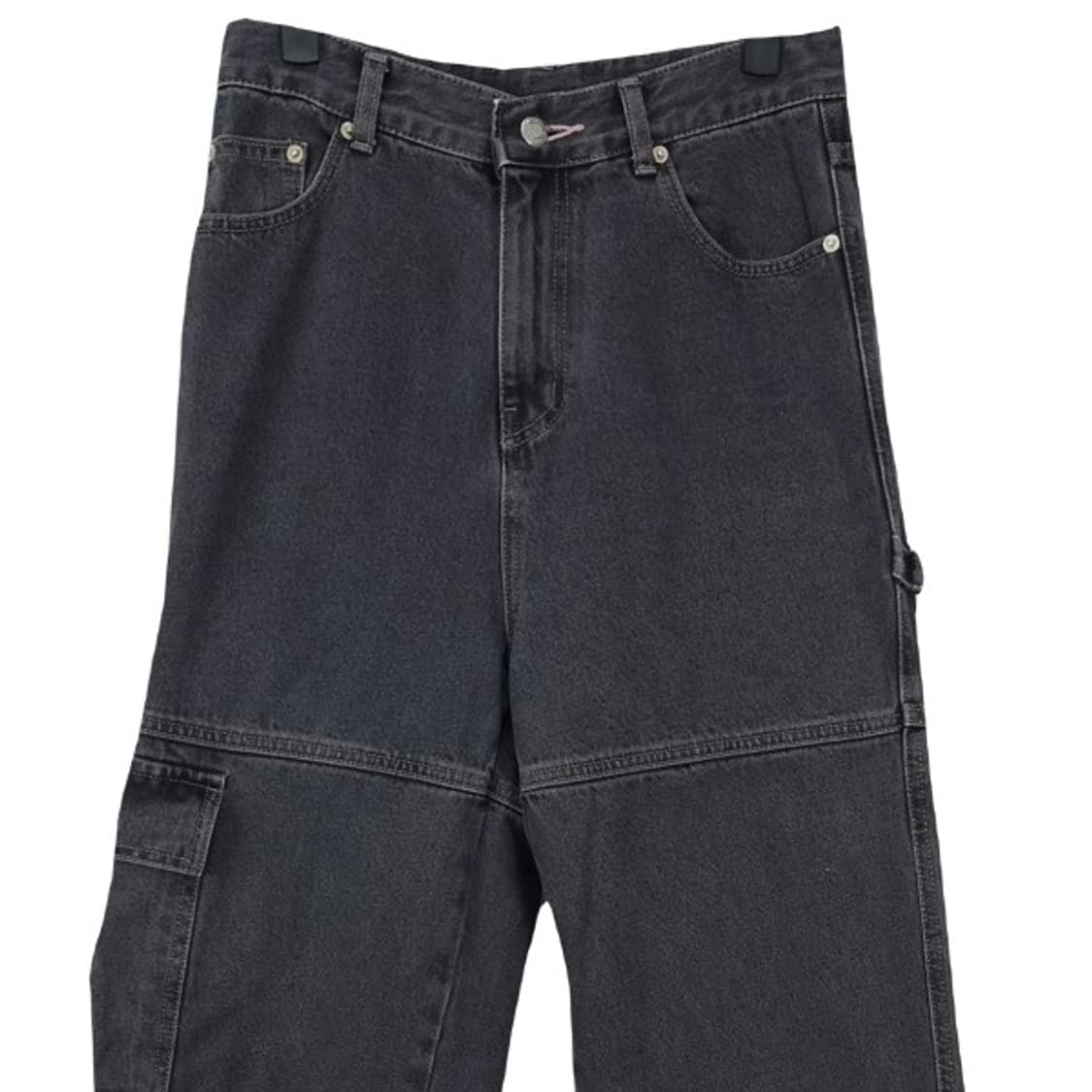 [꼼파뇨] 카고 카펜터 흑청 블랙 데님 팬츠 M19076 상품이미지4