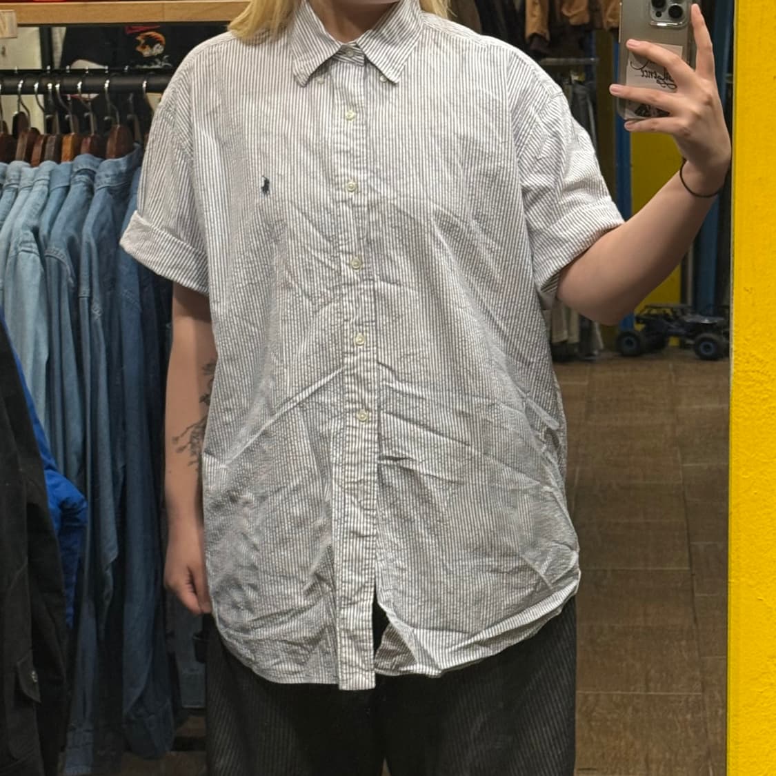 [HI] 폴로 랄프로렌 반팔 셔츠 스카이블루  상품이미지1