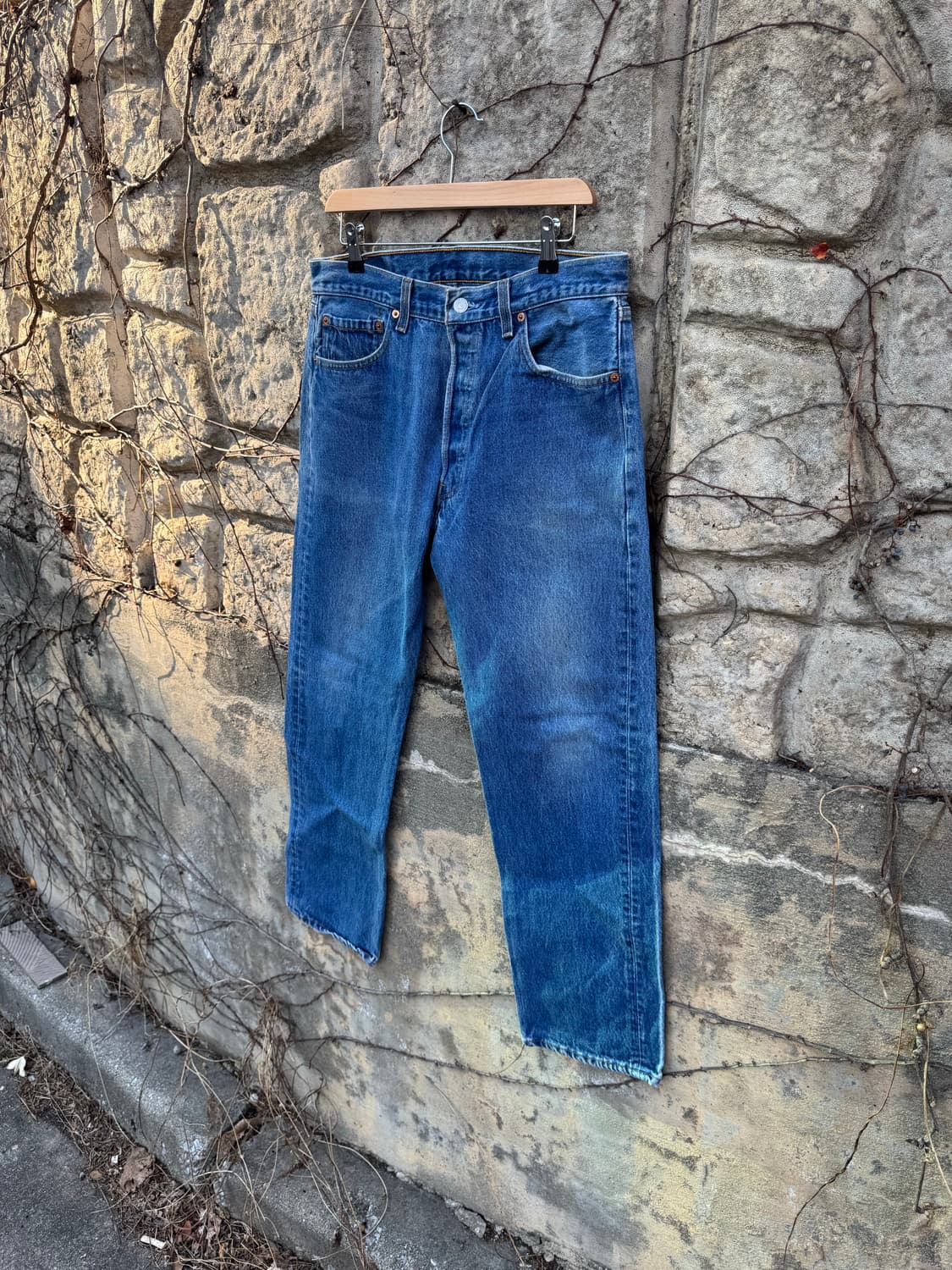 90s 리바이스 빈티지 501xx 워싱 데님 팬츠 32 상품이미지3